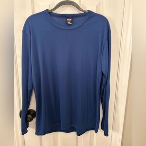 Men’s Patagonia Size L Large Blue Capilene Fabric Long Sleeve Top